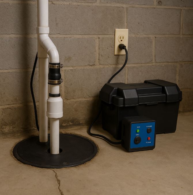 Battery Backup Pump Installation