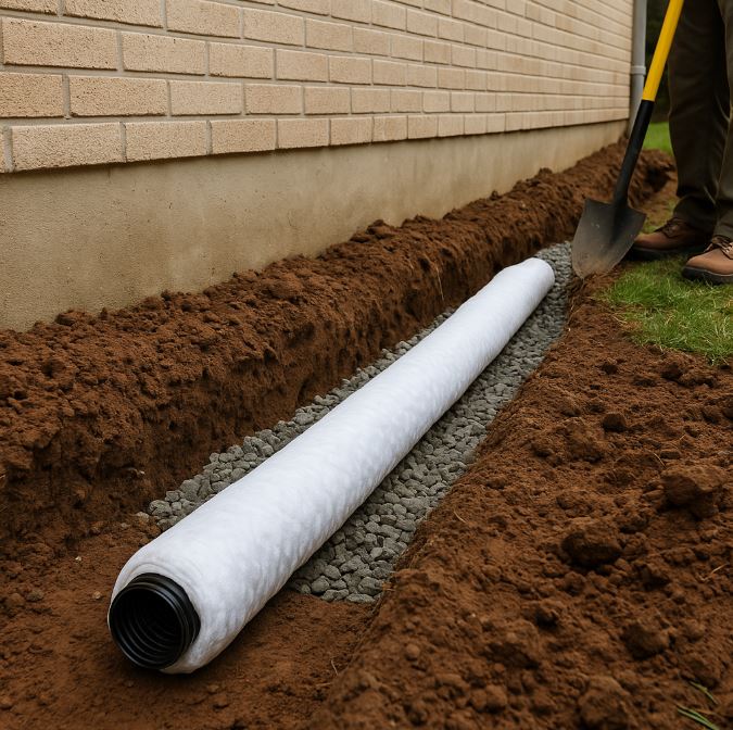 French Drain Installation